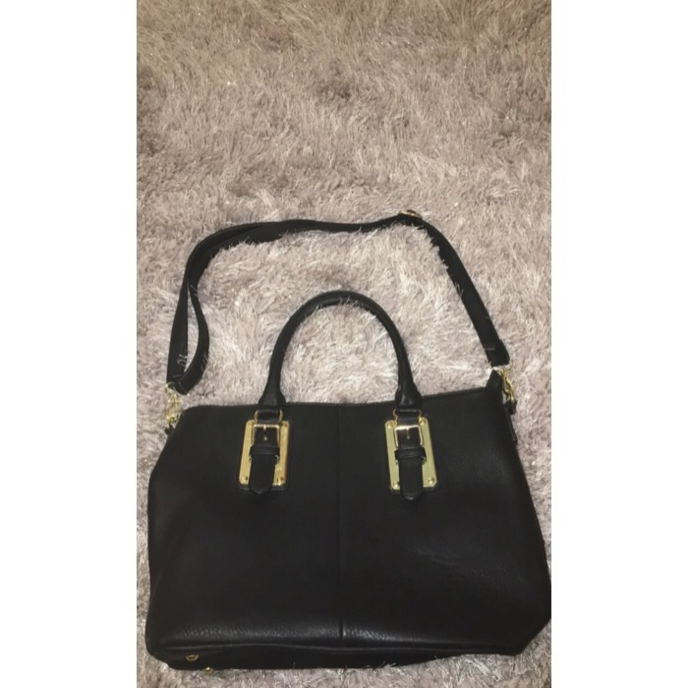 Black and gold purse